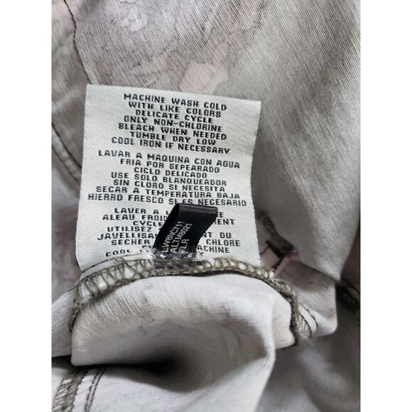 Levi's Floral Print Field Jacket Purple Army Green Flap Pockets Women XS - Picture 11 of 12